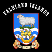 Womens Falkland Islands T Shirt Coat Of Arms Tee Flag Souvenir V Neck Zipper Hoodie | Artistshot