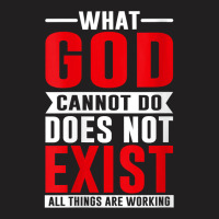 Womens What God Cannot Do Does Not Exist, Nsppd Prayer V Neck T Shirt T-shirt | Artistshot