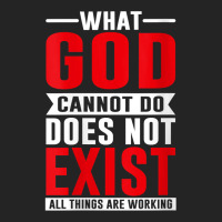 Womens What God Cannot Do Does Not Exist, Nsppd Prayer V Neck T Shirt 3/4 Sleeve Shirt | Artistshot