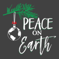 Womens Funny Christmas Tree Lights Ugly Sweater Peace On Earth V Neck Vintage T-shirt | Artistshot