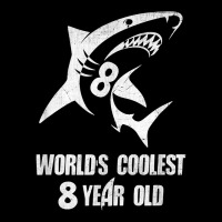 World's Coolest 8 Year Old Shark Birthday T Shirt Men's 3/4 Sleeve Pajama Set | Artistshot