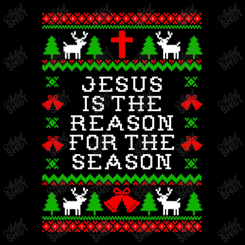 Peace Jesus Is The Reason For The Season Ugly Christmas Men's Long Sleeve Pajama Set by criticizematter | Artistshot