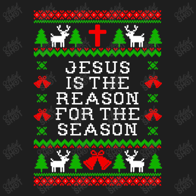 Peace Jesus Is The Reason For The Season Ugly Christmas Classic T-shirt by criticizematter | Artistshot