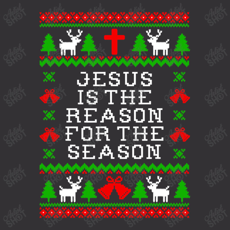 Peace Jesus Is The Reason For The Season Ugly Christmas Vintage Short by criticizematter | Artistshot