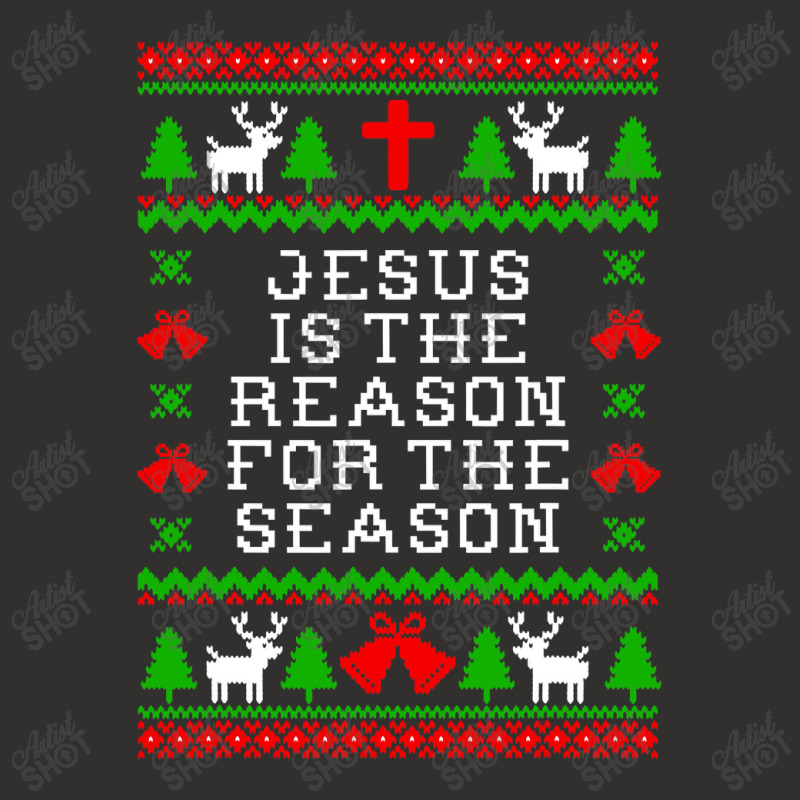 Peace Jesus Is The Reason For The Season Ugly Christmas Champion Hoodie by criticizematter | Artistshot