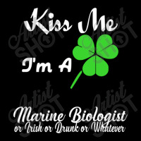 Kiss Me I'm A Marine Biologist Funny Adjustable Cap | Artistshot