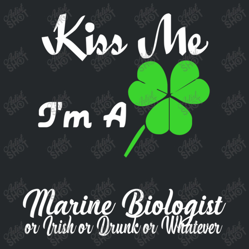 Kiss Me I'm A Marine Biologist Funny Crewneck Sweatshirt by heart eye | Artistshot