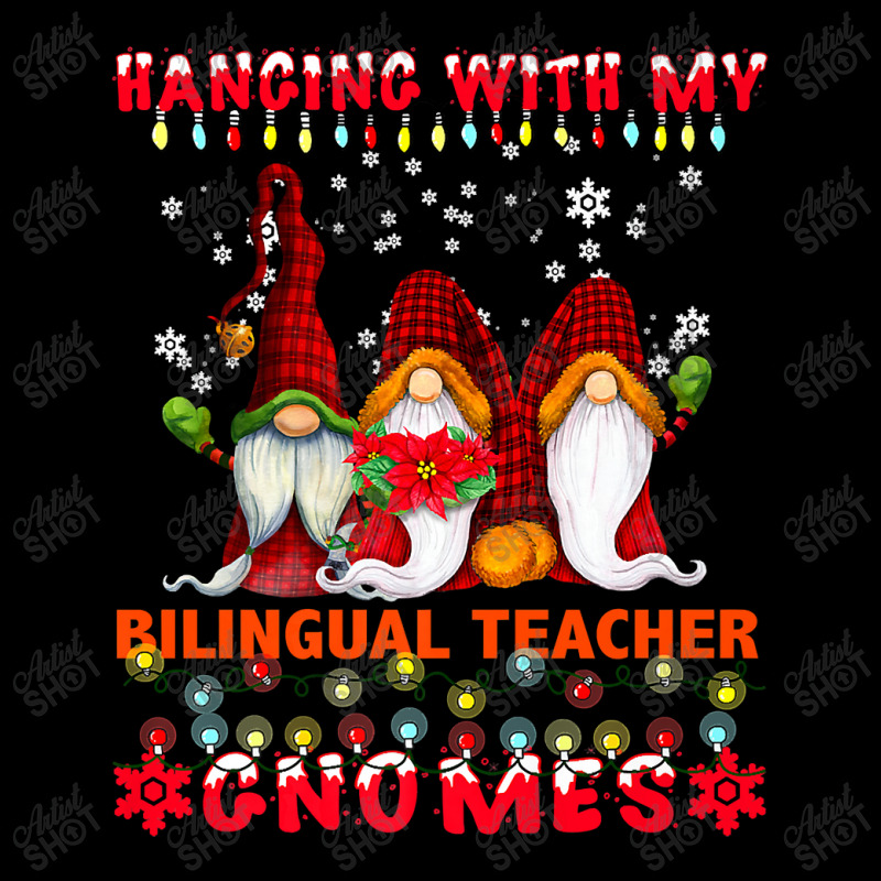 Teacher Hanging With My Bilingual Teacher Gnomes Ugly Xmas Matching 19 Zipper Hoodie by criticizematter | Artistshot