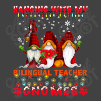 Teacher Hanging With My Bilingual Teacher Gnomes Ugly Xmas Matching Vintage T-shirt | Artistshot