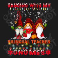 Teacher Hanging With My Bilingual Teacher Gnomes Ugly Xmas Matching Hoodie & Jogger Set | Artistshot