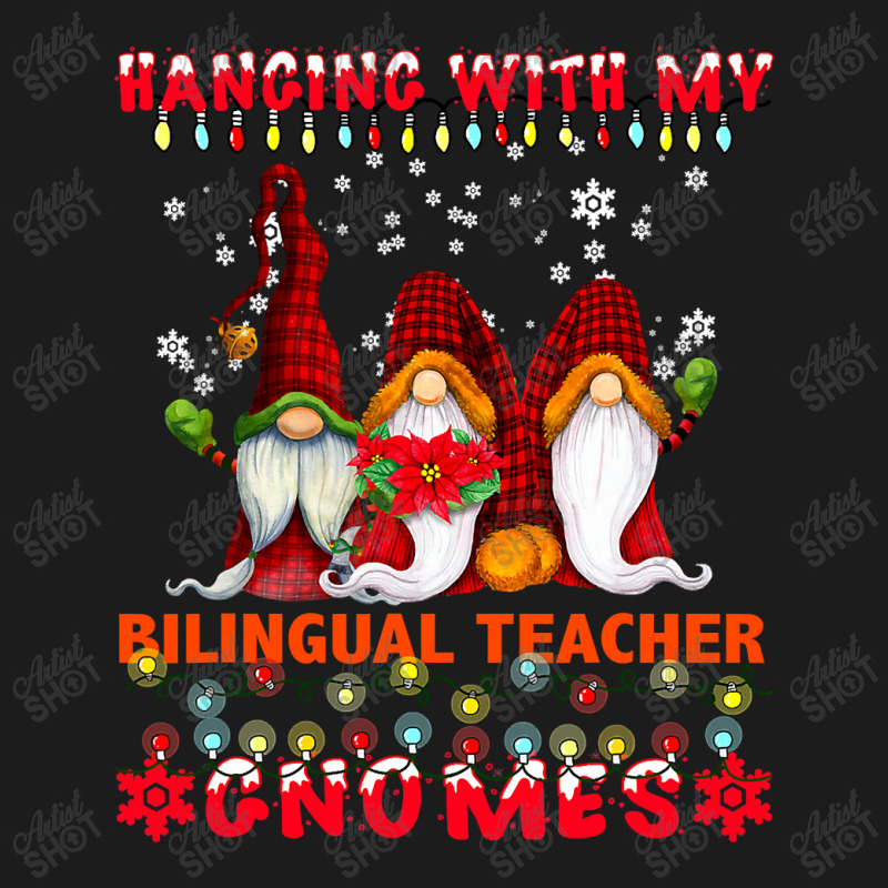 Teacher Hanging With My Bilingual Teacher Gnomes Ugly Xmas Matching Hoodie & Jogger set by criticizematter | Artistshot