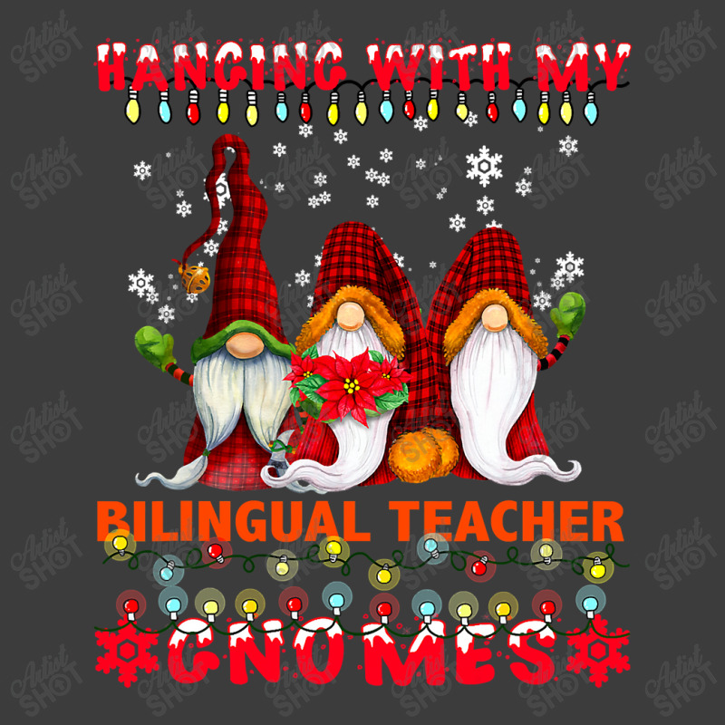 Teacher Hanging With My Bilingual Teacher Gnomes Ugly Xmas Matching Men's Polo Shirt by criticizematter | Artistshot