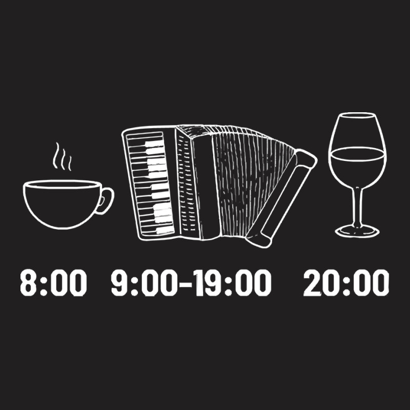 Accordion T Shirtaccordion Daily Schedule Music Teacher Musician T Shi T-shirt | Artistshot