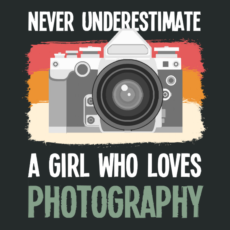 Amateur Photographer T Shirtvintage Photographer Girl Camera Photograp Women's Triblend Scoop T-shirt by federico20955 | Artistshot