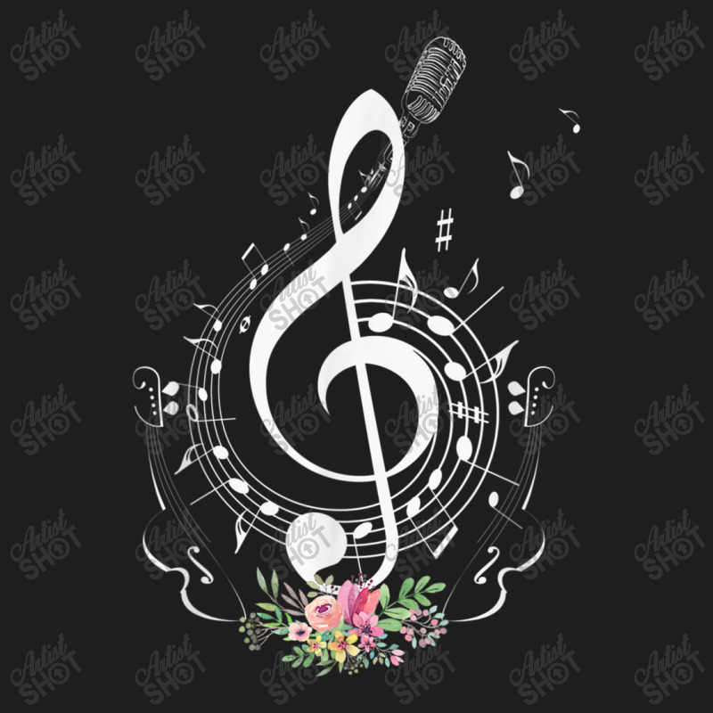 Teacher Cut Music Notes Clef Teacher Musical Notes And Flowers Classic T-shirt by urethrapricey | Artistshot