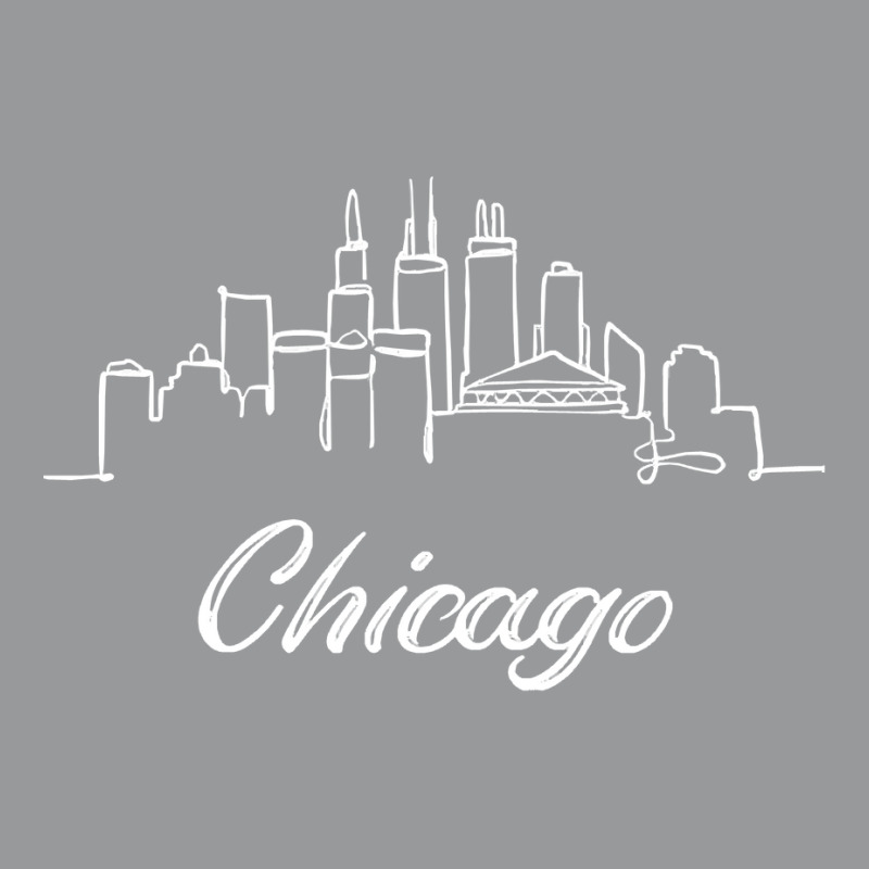 City Skyline T Shirtchicago City Skyline Oneline United States Outline Crewneck Sweatshirt by federico20955 | Artistshot