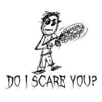 Do I Scare You Halloween Costume Word Design T Shirt V-neck Tee | Artistshot