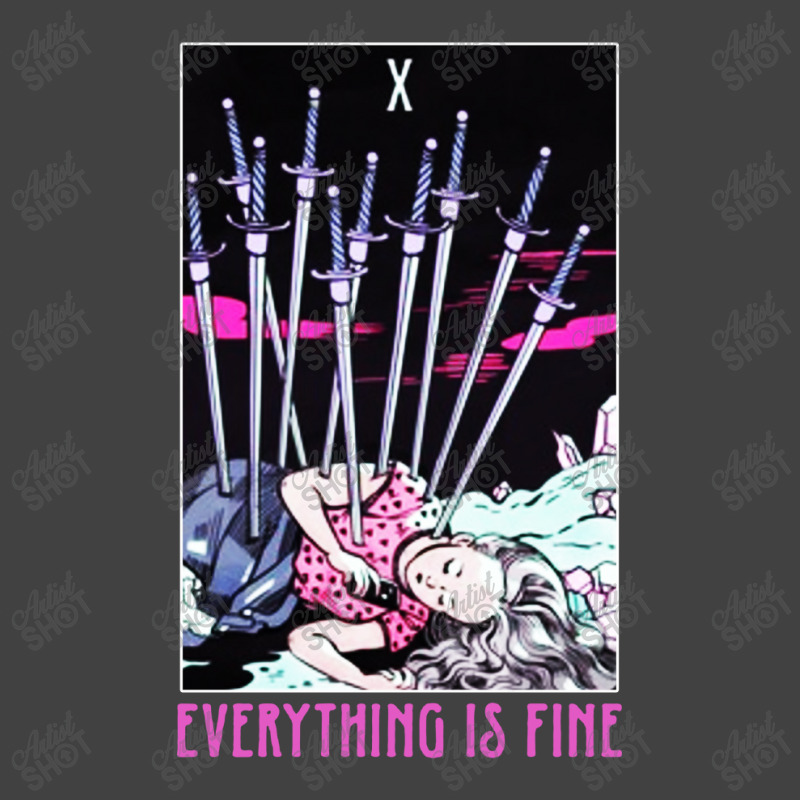 Ten Of Swords Everything Is Fine Vintage T-shirt | Artistshot