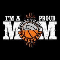 I'm A Proud Basketball Volleyball Mom Combined Sports Adjustable Cap | Artistshot