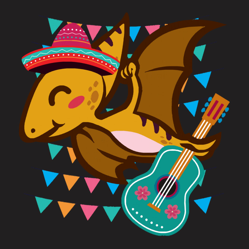 Pterosaur Dinosaur Cinco De Mayo T  Shirt Funny Pterosaur Dinosaur Cin T-shirt | Artistshot