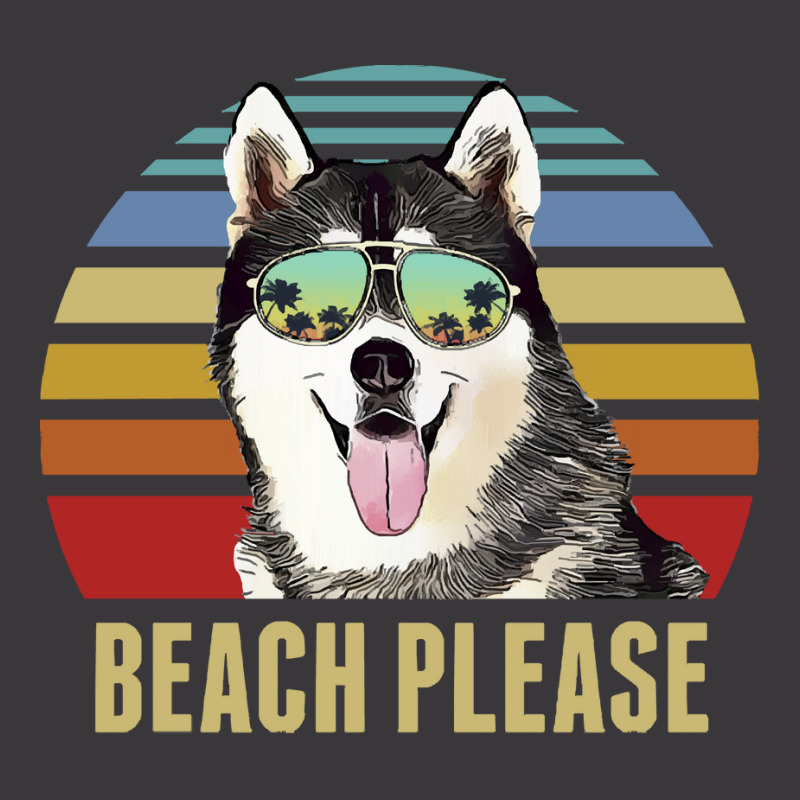 Siberian Husky Summer Beach Vibe T  Shirt Beach Please Siberian Husky Ladies Curvy T-Shirt by quarreleducated | Artistshot