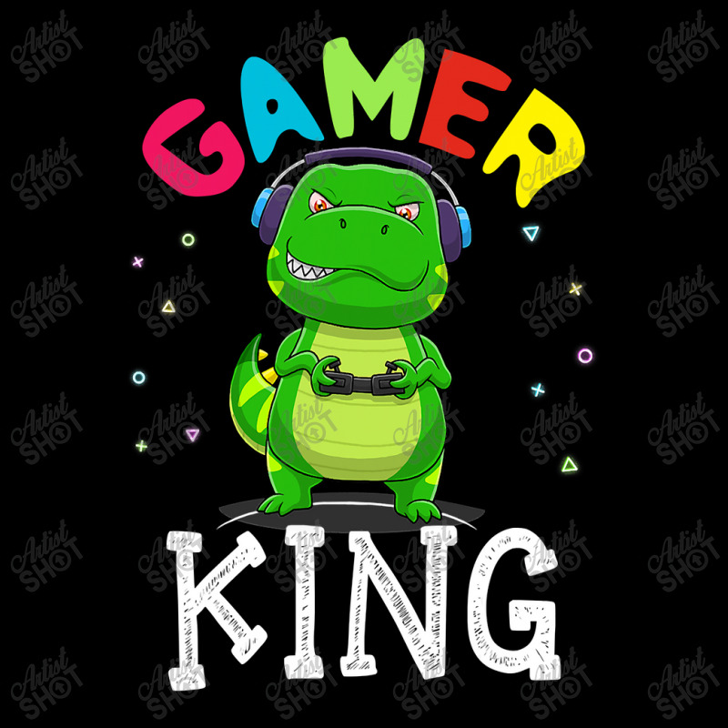 Thanksgiving Gamer King Trex Dinosaur Playing Video Games Kid Boys Gam Youth Sweatshirt | Artistshot