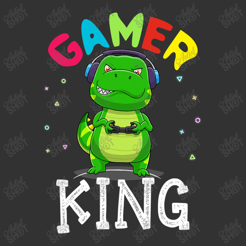 Thanksgiving Gamer King Trex Dinosaur Playing Video Games Kid Boys Gam Baby Bodysuit | Artistshot