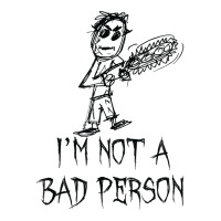 I'm Not A Bad Person Halloween Costume Word Design T Shirt Youth Zipper Hoodie | Artistshot