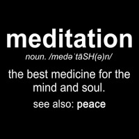 Meditation Noun Definition Meditate Relaxation Spiritual T Shirt Adjustable Cap | Artistshot