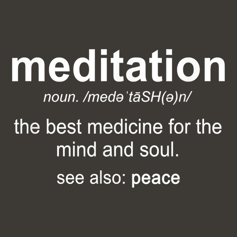 Meditation Noun Definition Meditate Relaxation Spiritual T Shirt Bucket Hat by donatoherrigpwj | Artistshot