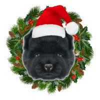 Chow Chow Dog In Santa Hat Merry Christmas Funny Dogs Xmas Sweatshirt Unisex Hoodie | Artistshot