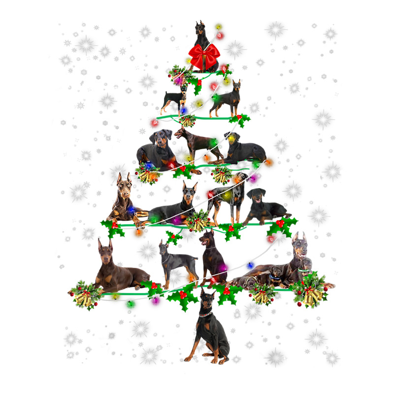 Doberman Pinscher Dogs Tree Christmas Sweater Xmas Pet Dog T Shirt Men's T-shirt Pajama Set | Artistshot