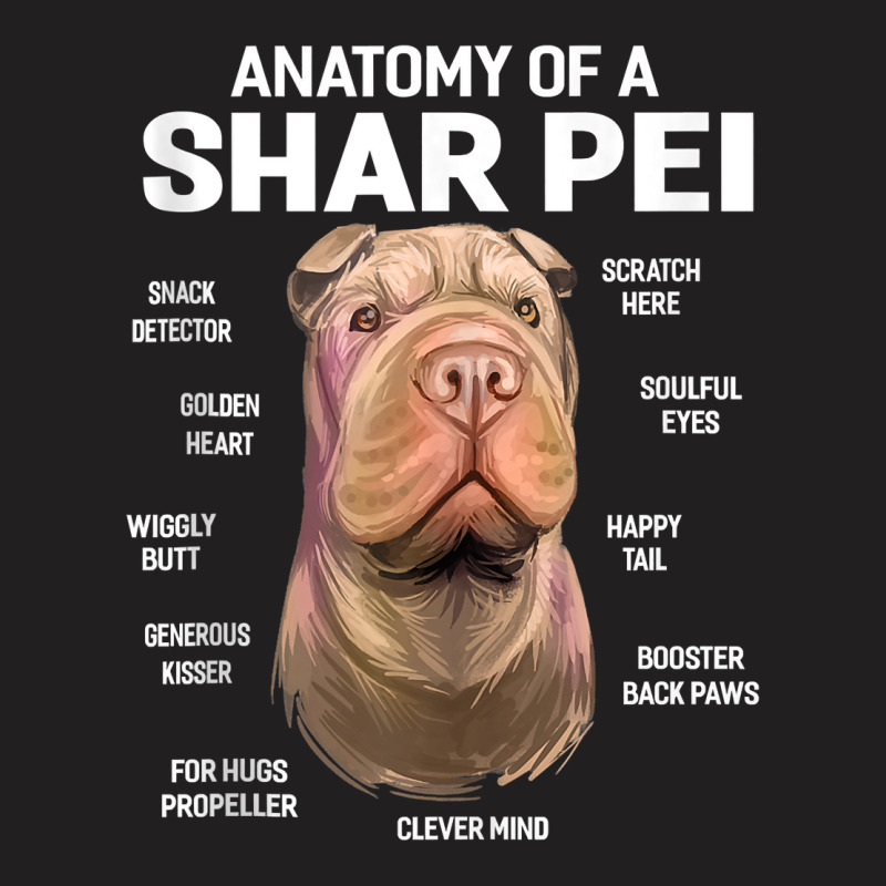 Dogs 365 Anatomy Of A Shar Pei Dog Funny Gift Tank Top T-shirt | Artistshot