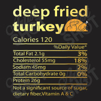 Thanksgiving Deep Fried Turkey Nutrition Food Facts Thanksgiving Costu T-shirt | Artistshot