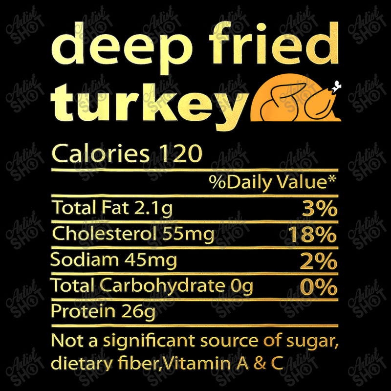 Thanksgiving Deep Fried Turkey Nutrition Food Facts Thanksgiving Costu Long Sleeve Shirts | Artistshot