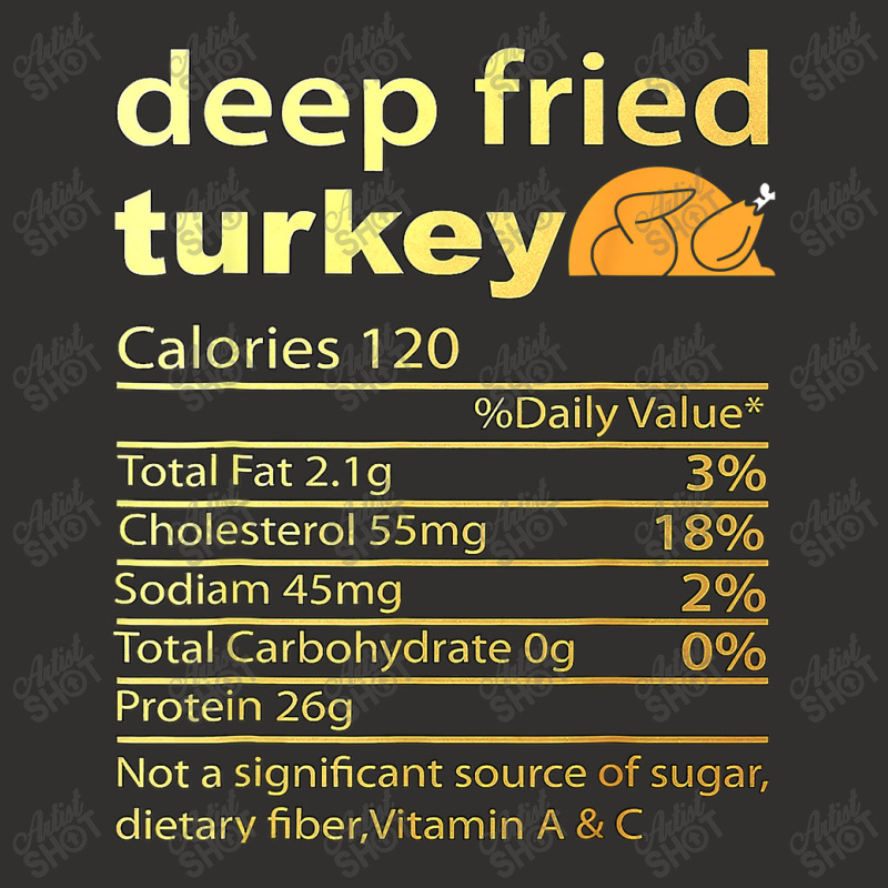 Thanksgiving Deep Fried Turkey Nutrition Food Facts Thanksgiving Costu Champion Hoodie | Artistshot