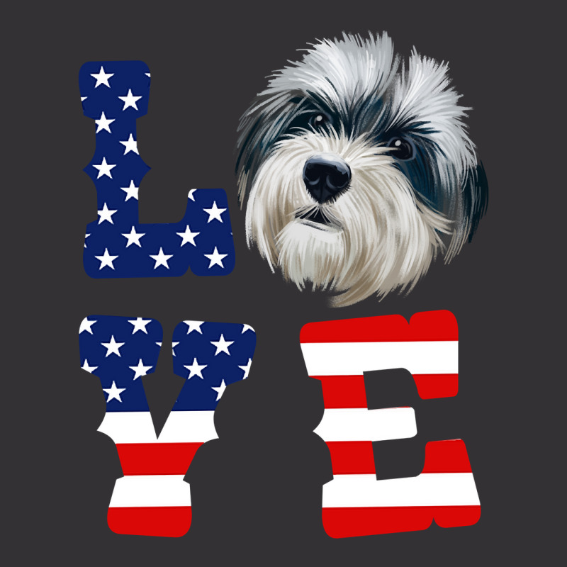 Dogs 365 Havanese Love Dog American Flag 4th Of July Usa Sweatshirt Vintage Hoodie And Short Set | Artistshot