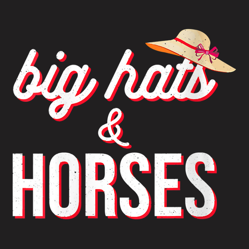 Womens Funny Horse Racing Fascinators Big Hats And Horses Ky Derby V N T-shirt | Artistshot