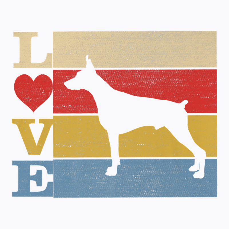 Dogs 365 Retro Love Doberman Pinscher Dog Vintage Gift Premium T Shirt T-shirt | Artistshot