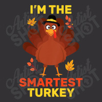 Thanksgiving Kids I'm The Smartest Turkey Family Matching Thanksgiving Vintage Hoodie And Short Set | Artistshot