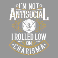 Not Antisocial, Rolled Low Charisma Funny Rpg Loves Dragons T Shirt Women's V-neck T-shirt | Artistshot