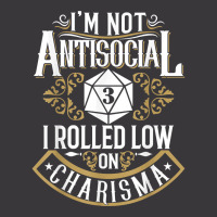 Not Antisocial, Rolled Low Charisma Funny Rpg Loves Dragons T Shirt Ladies Curvy T-shirt | Artistshot