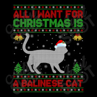 Thanksgiving Funny Ugly All I Want For Christmas Is A Balinese Cat Pocket T-shirt | Artistshot