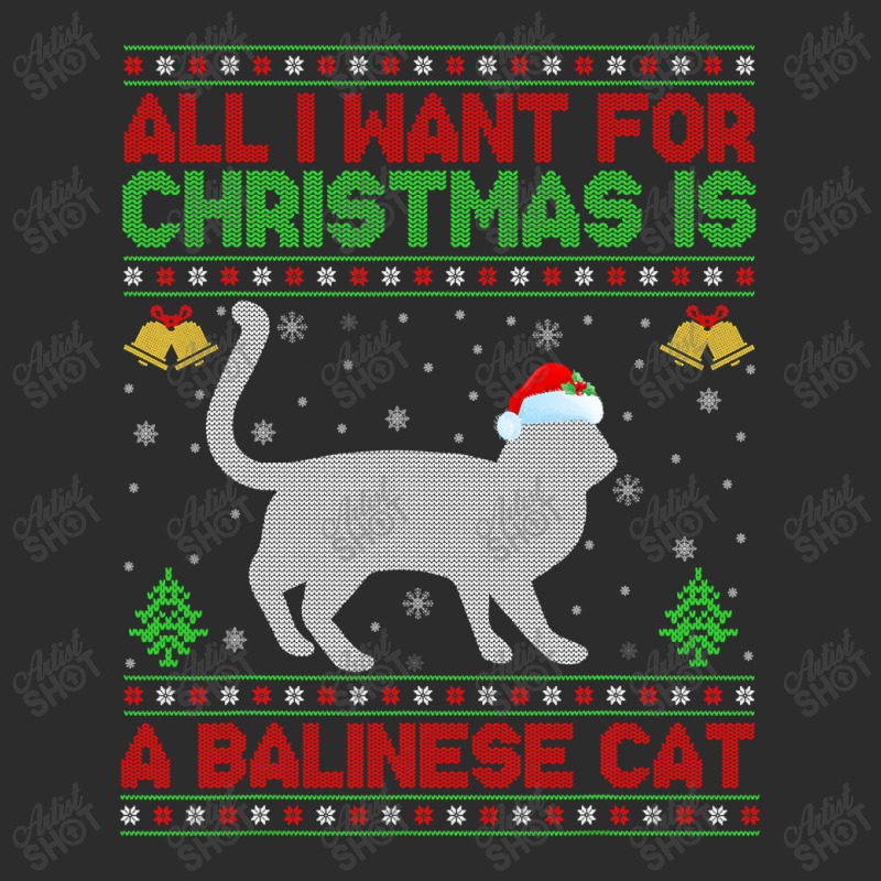 Thanksgiving Funny Ugly All I Want For Christmas Is A Balinese Cat Exclusive T-shirt | Artistshot