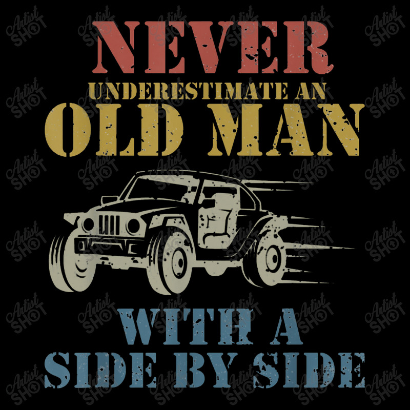 Never Underestimate An Old Man With A Side By Side Utv V-Neck Tee by tahanemosi | Artistshot