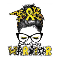 Womens Endometriosis Warrior Messy Bun Yellow Ribbon T Shirt 3/4 Sleeve Shirt | Artistshot