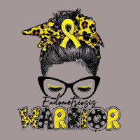 Womens Endometriosis Warrior Messy Bun Yellow Ribbon T Shirt Vintage Short | Artistshot