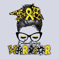 Womens Endometriosis Warrior Messy Bun Yellow Ribbon T Shirt Fleece Short | Artistshot