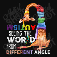 Autism Autistic Giraffe Autism Seeing The World From Different Angle Crop Top | Artistshot