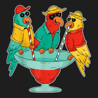 Funny Parrots Drinking Birds Hawaii Tropical Bird Lover Gift T Shirt Classic T-shirt | Artistshot